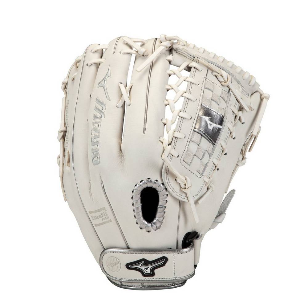 Mizuno Women's MVP Prime SE Fastpitch Softball Glove 13" White/Silver (312854-URH)